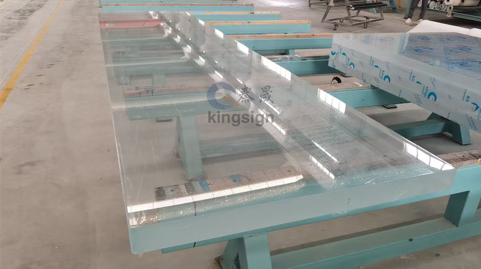 Kingsign 100mm পুরু এক্রাইলিক পুল উইন্ডো প্যানেল